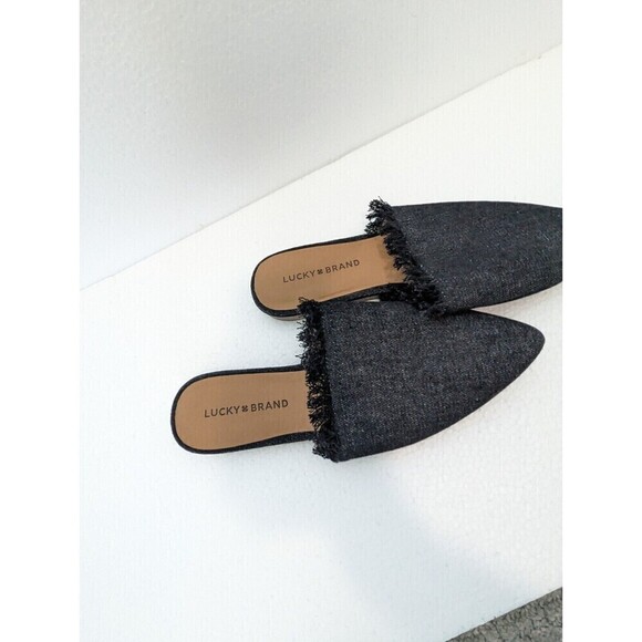 Lucky Brand Bapsee Black Slip On Loafers Women's Size 8.5 - Picture 5 of 8